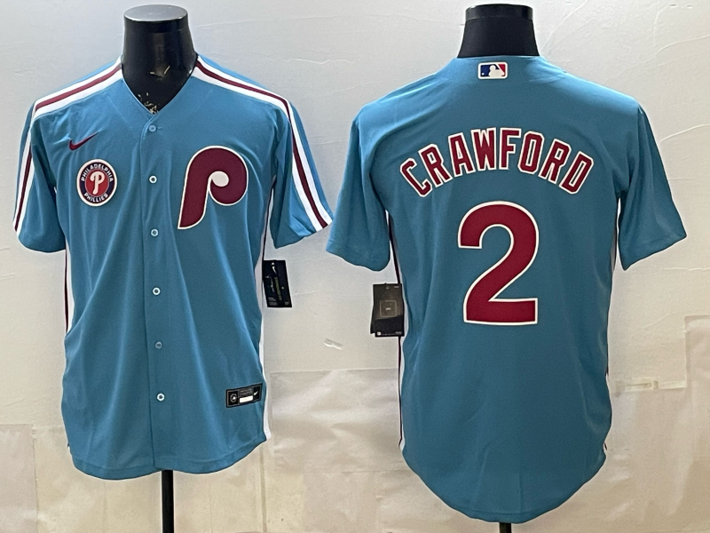 Men 2026 Philadelphia Phillies #2 Crawford blue Game Nike MLB Jersey 0414002->philadelphia phillies->MLB Jersey